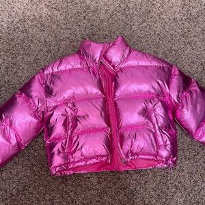 Barbie inspired puffer jacket
